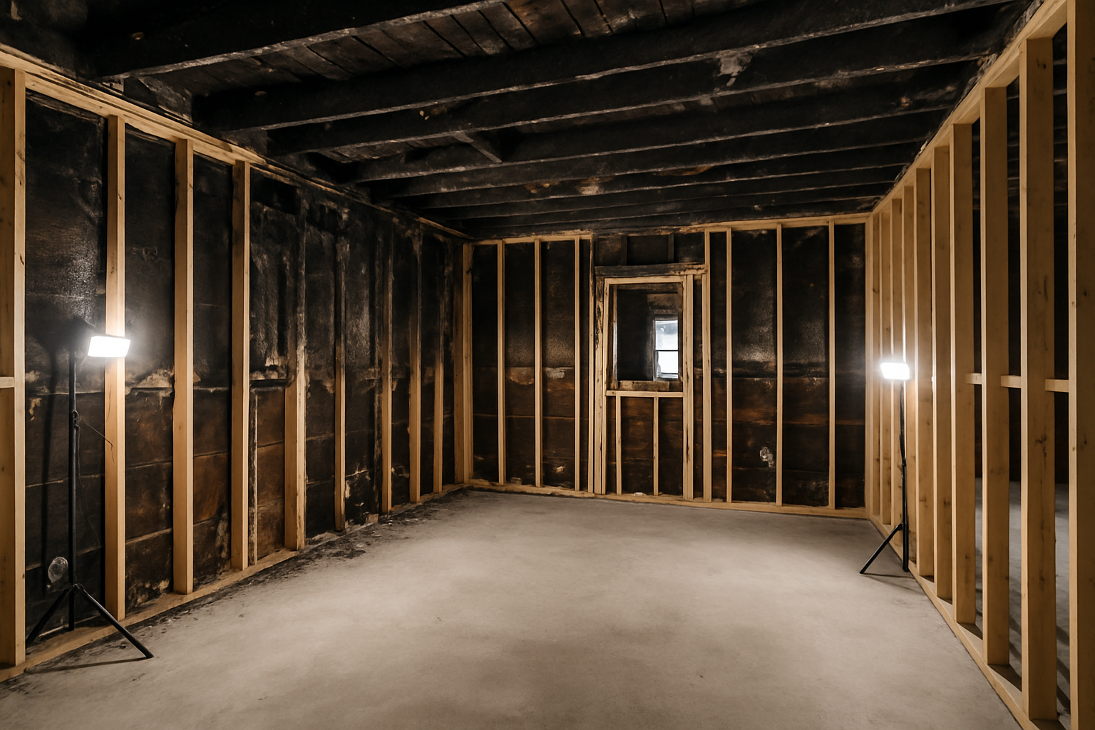 Austin home before and after fire damage restoration